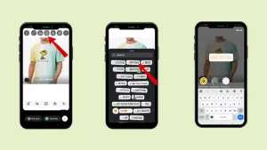 text/sticker as needed